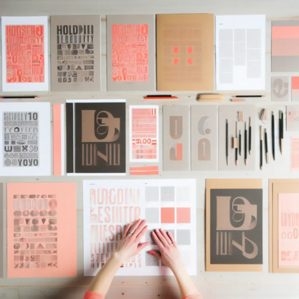 Szczegół procesu twórczego pokazujący eksplorację projektu