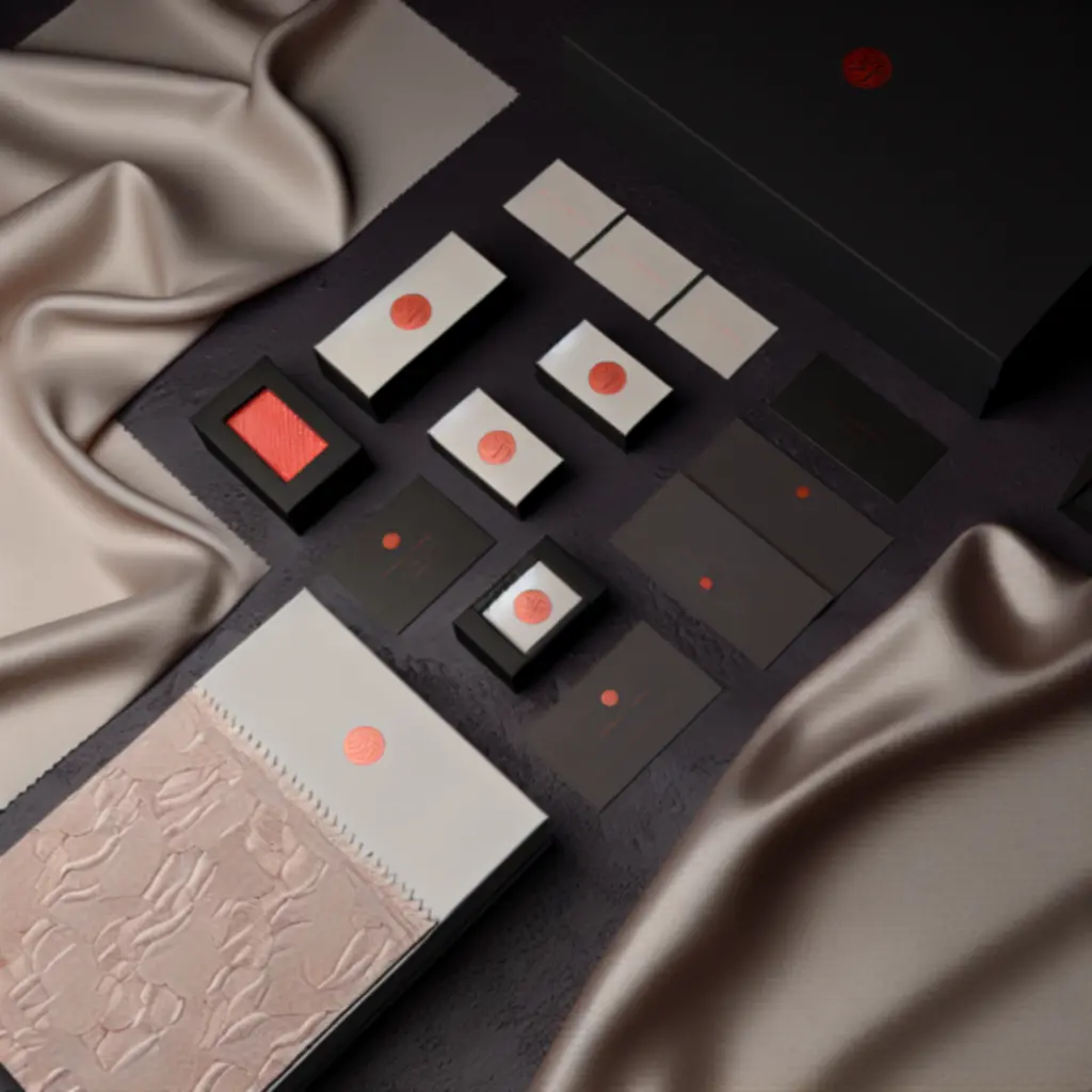 Transformacja marki Elena Fashion House pokazująca typo grafio i makiety opakowań