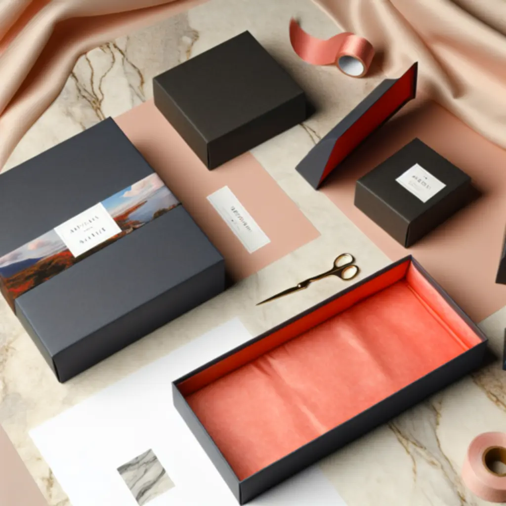 Makiety opakowań produktów w sygnaturowej kolorystyce studia